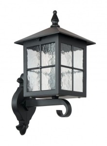 Lampa elewacyjna kinkiet Wenecja K 3012/1/KW g SU-MA E27, 1 x 60 W, 230 V Czarny, patyna
