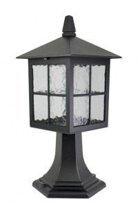 Lampa stojąca latarnia Wenecja K 4011/1/KW SU-MA E27, 1 x 60 W, 230 V Czarny, patyna