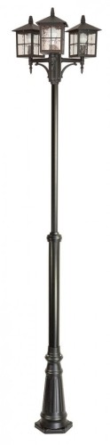 Lampa stojąca latarnia potrójna Wenecja OGMWN 3 KW SU-MA E27, 3 x 60 W, 230 V Czarny, patyna