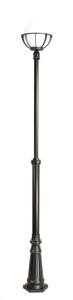 Lampa ogrodowa kula Kule z koszykiem 250 OGMWN 1 KPO 250 SU-MA E27, 1 x 60 W, 230 V Czarny, patyna