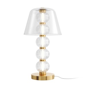 Lampa stojąca stołowa Amulet MOD555TL-L8G3K Maytoni LEDx10W Metal/Szkło Złoto/Przezroczysty
