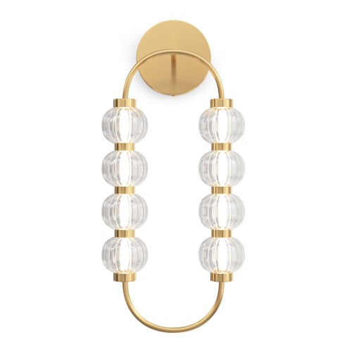 Lampa ścienna kinkiet Amulet MOD555WL-L11G3K Maytoni LEDx16W Metal/Szkło Złoto/Przezroczysty
