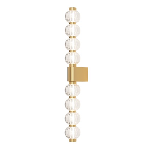 Lampa ścienna kinkiet Amulet MOD555WL-L13G3K Maytoni LEDx19W Metal/Szkło Złoto/Przezroczysty