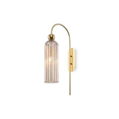Lampa ścienna kinkiet Antic MOD302WL-01CG Maytoni E14x40W Metal/Szkło Złoto/Koniakowy