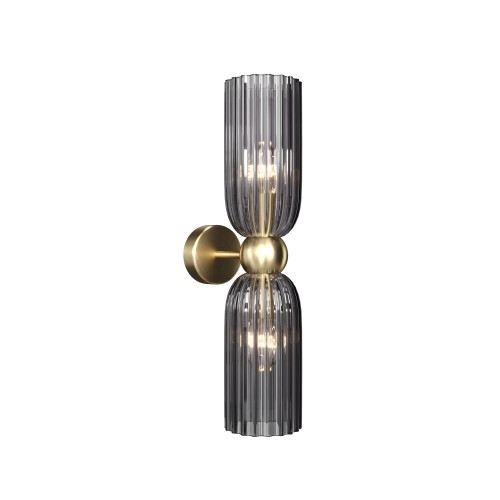 Lampa ścienna kinkiet Antic MOD302WL-02GR Maytoni E14x40W Metal/Szkło Złoto/Szary