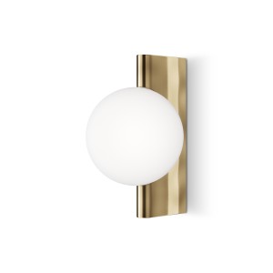 Lampa ścienna kinkiet Avant-garde MOD324WL-01BS Maytoni G9x25W Metal/Szkło Mosiądz/Biały