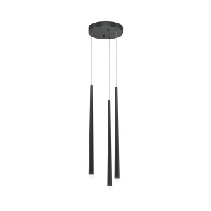 Lampa wisząca Cascade MOD132PL-L18BK Maytoni LEDx19W Aluminium/Aluminium Czarny/Czarny