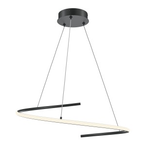 Lampa wisząca Curve MOD242PL-L33BK Maytoni LEDx31W Aluminium/Silikon Czarny/Biały