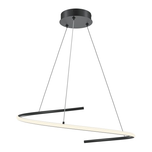 Lampa wisząca Curve MOD242PL-L33BK Maytoni LEDx31W Aluminium/Silikon Czarny/Biały