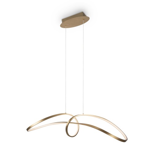 Lampa wisząca Curve MOD156PL-L52G4K Maytoni LEDx42W Aluminium/Silikon Złoto/Biały