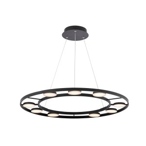 Lampa wisząca Fad MOD070PL-L63B3K Maytoni LEDx63W Metal/Aluminium Czarny/Czarny
