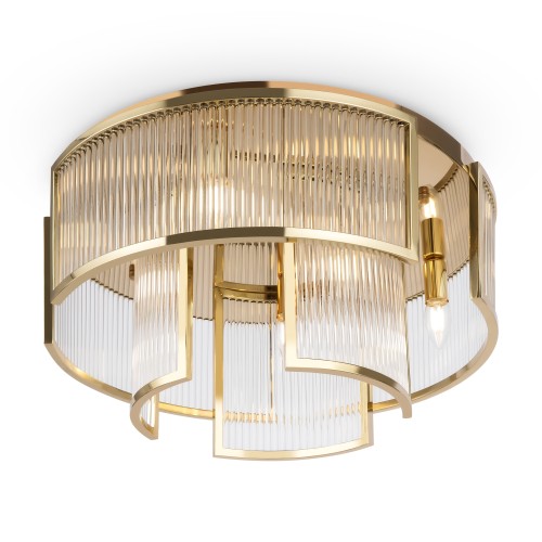 Lampa sufitowa Frame MOD174CL-06G Maytoni E14x60W Metal/Szkło Złoto/Przezroczysty