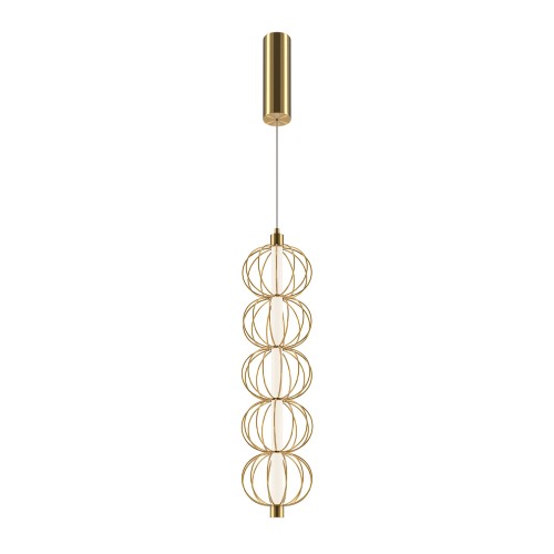 Lampa wisząca Golden Cage MOD216PL-L10G3K Maytoni LEDx17W Metal/Metal Złoto/Złoty