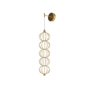 Lampa ścienna kinkiet Golden Cage MOD216WL-L10G3K Maytoni LEDx17W Metal/Metal Złoto/Złoty