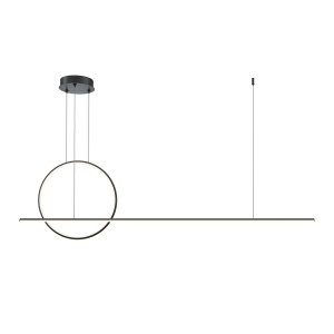 Lampa wisząca Halo MOD247PL-L49BK Maytoni LEDx40W Aluminium/Silikon Czarny/Biały