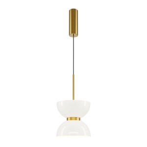 Lampa wisząca Kyoto MOD178PL-L11G3K Maytoni LEDx11W Metal/Szkło Złoto/Biały