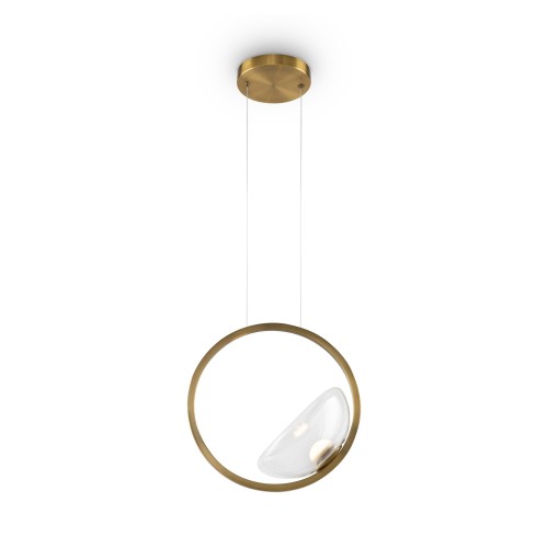 Lampa wisząca Lunare MOD327PL-L5BS3K Maytoni LEDx5W Metal/Szkło Mosiądz/Przezroczysty