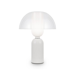 Lampa stojąca stołowa Memory MOD177TL-01W Maytoni E14x40W Metal i ceramika/Szkło Biały/Przezroczysty