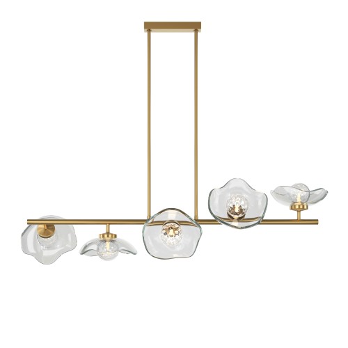 Lampa wisząca Miracle MOD207PL-05BS Maytoni G9x28W Metal/Szkło Mosiądz/Przezroczysty