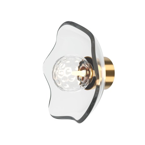 Lampa ścienna kinkiet Miracle MOD207WL-01BS Maytoni G9x28W Metal/Szkło Mosiądz/Przezroczysty