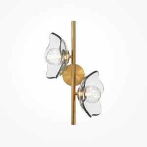 Lampa ścienna kinkiet Miracle MOD207WL-02BS Maytoni G9x28W Metal/Szkło Mosiądz/Przezroczysty