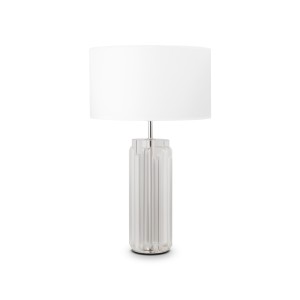 Lampa stojąca stołowa Muse MOD304TL-01CH Maytoni E27x60W Metal i szkło/Bawełna Chrom/Biały