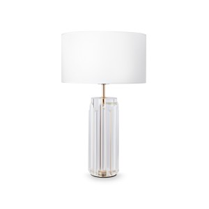 Lampa stojąca stołowa Muse MOD304TL-01G Maytoni E27x60W Metal i szkło/Bawełna Złoto/Biały