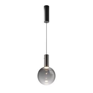 Lampa wisząca Nebula MOD182PL-L4B3K Maytoni LEDx4W Metal/Szkło Czarny/Przydymiony