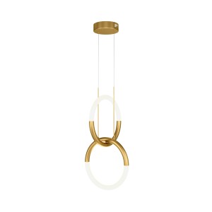 Lampa wisząca Node MOD165PL-L18G3K Maytoni LEDx18W Metal/Akryl Złoto/Biel i Złoto