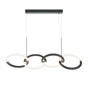 Lampa wisząca Node MOD165PL-L40B3K Maytoni LEDx40W Metal/Akryl Czarny/Biały i czarny