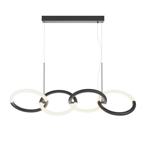 Lampa wisząca Node MOD165PL-L40B3K Maytoni LEDx40W Metal/Akryl Czarny/Biały i czarny