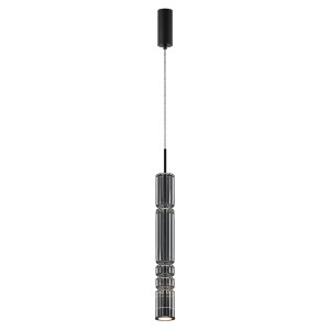 Lampa wisząca Ordo MOD272PL-L12B3K Maytoni LEDx8W Metal/Szkło Czarny/Przydymiony