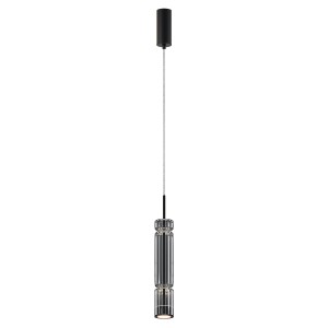 Lampa wisząca Ordo MOD272PL-L12B3K1 Maytoni LEDx8W Metal/Szkło Czarny/Przydymiony