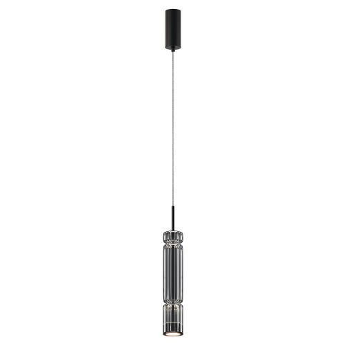 Lampa wisząca Ordo MOD272PL-L12B3K1 Maytoni LEDx8W Metal/Szkło Czarny/Przydymiony