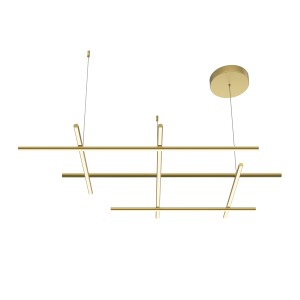 Lampa wisząca Radiance MOD278PL-L86G3K Maytoni LEDx80W Aluminium/Silikon Złoto/Biały