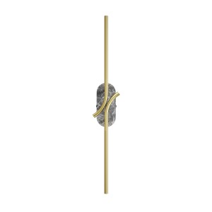 Lampa ścienna kinkiet Renaissance MOD256WL-L5BS3K2 Maytoni LEDx6W Metal i marmur/Silikon Mosiądz/Biały