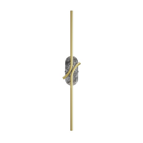 Lampa ścienna kinkiet Renaissance MOD256WL-L5BS3K2 Maytoni LEDx6W Metal i marmur/Silikon Mosiądz/Biały