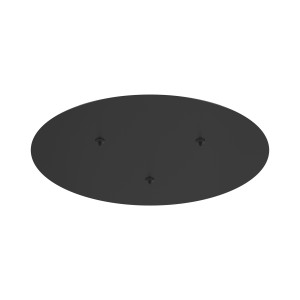 Rozeta sufitowa MOD058A-03B Maytoni Rim MOD058A‑03B – metalowa, czarna podsufitka Ø 26 cm do lamp wiszących/plafonów