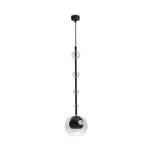 Lampa wisząca Ros MOD227PL-01B Maytoni GU10x28W Metal/Szkło Czarny/Przezroczysty