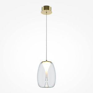 Lampa wisząca Splash MOD282PL-L8G3K1 Maytoni LEDx7W Aluminium/Szkło Złoto/Przezroczysty