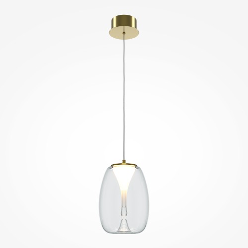 Lampa wisząca Splash MOD282PL-L8G3K1 Maytoni LEDx7W Aluminium/Szkło Złoto/Przezroczysty