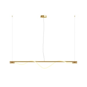 Lampa wisząca Tau MOD166PL-L20G3K Maytoni LEDx21W Aluminium/Tkanina Złoto/Biały