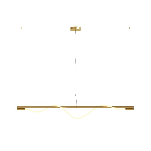 Lampa wisząca Tau MOD166PL-L20G3K Maytoni LEDx21W Aluminium/Tkanina Złoto/Biały