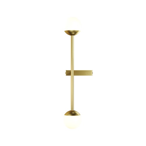 Lampa ścienna kinkiet Touch MOD285WL-L10BS3K Maytoni LEDx10W Metal/Szkło Mosiądz/Biały