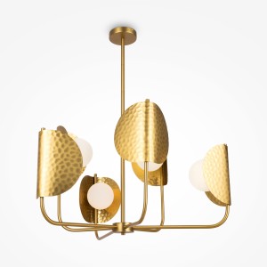 Lampa wisząca Tropic MOD164PL-06BS Maytoni G9x40W Metal/Szkło Mosiądz/Biały