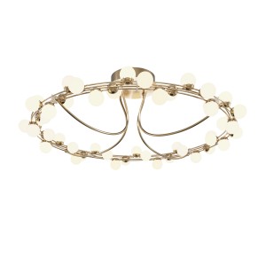 Lampa sufitowa Tessara MOD081CL-L48G3K Maytoni LEDx72W Stal nierdzewna/Tworzywo sztuczne Złoto/Biały