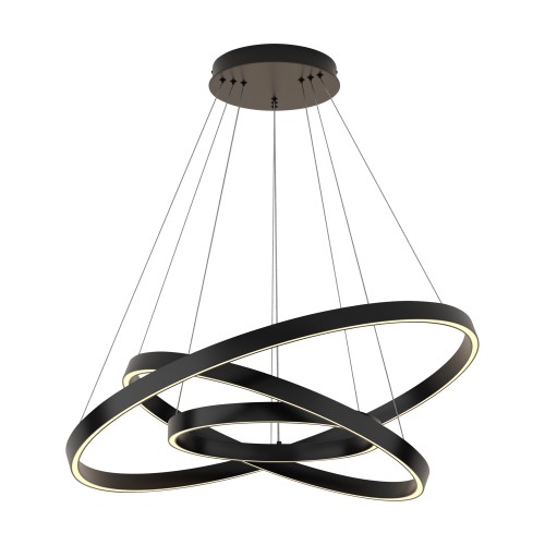 Lampa wisząca Rim MOD058PL-L100B3K Maytoni LEDx115W Aluminium/ Czarny/Czarny