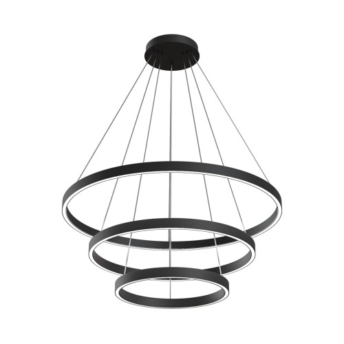 Lampa wisząca Rim MOD058PL-L100B4K Maytoni LEDx115W Aluminium/Silikon Czarny/Biały