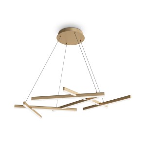Lampa wisząca Line MOD016PL-L75MG4K Maytoni LEDx75W Metal i akryl/Akryl Złoto/Biały