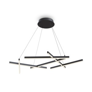 Lampa wisząca Line MOD016PL-L75B Maytoni LEDx79W Aluminium/Akryl Czarny/Biały